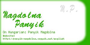 magdolna panyik business card